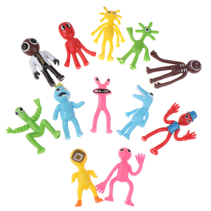 Puruuige Rainbow Friends-figur, 12 st., populära spel