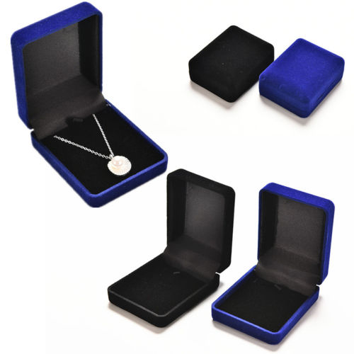 Womens-Fashion-Velvet-Necklace-Jewelry-Storage-Boxes-Locket-Jewellery-Case-UKFO